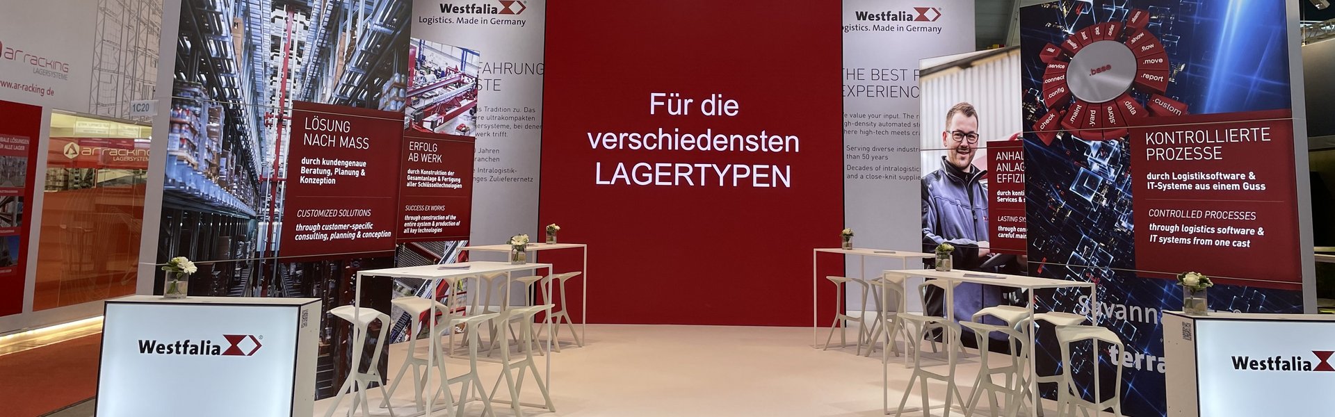 LogiMAT-Messestand Westfalia Technologies GmbH & Co. KG